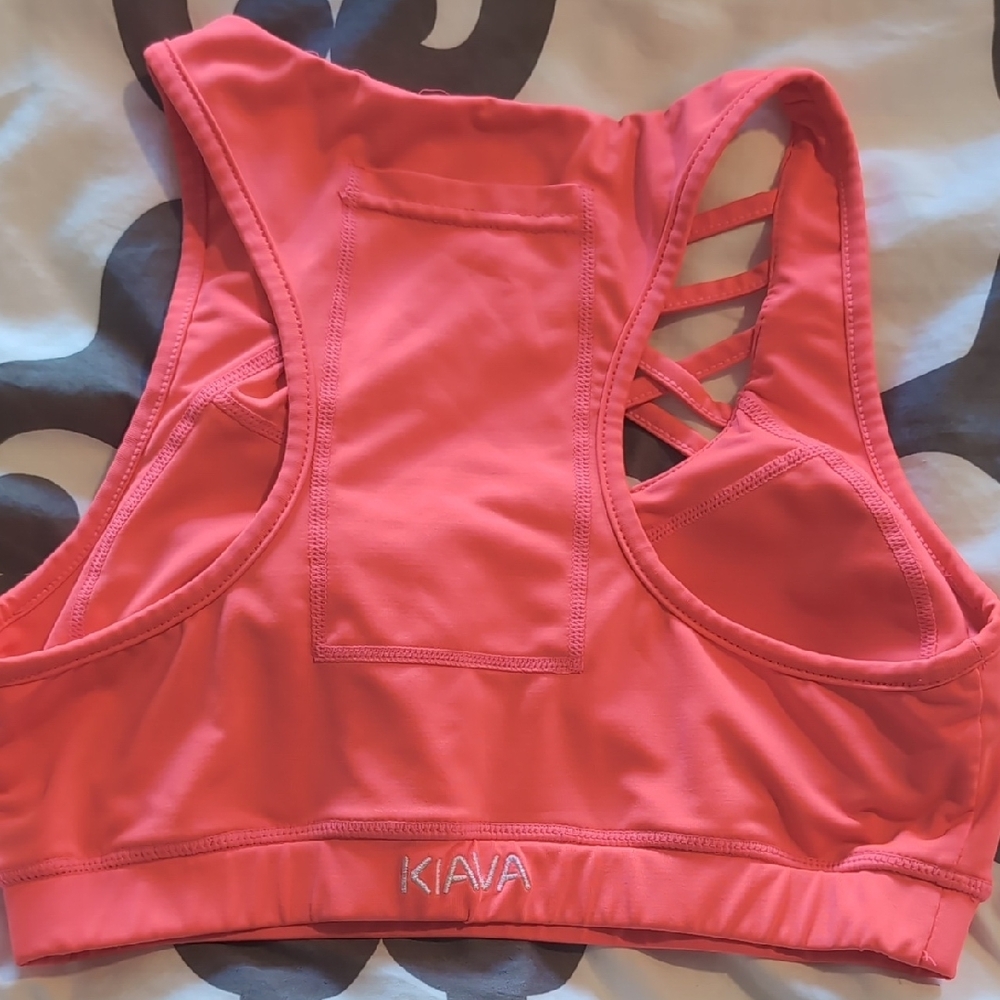 KIAVA Coral Sports Bra with Crisscross Design - Picture 3 of 3
